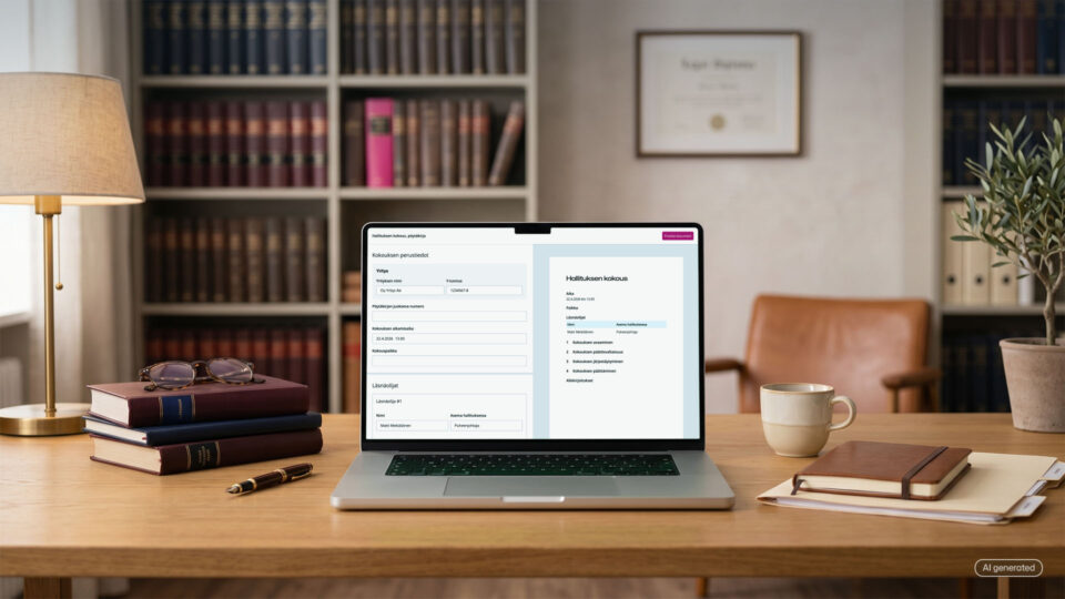 Näkymä Visma Signin sopimuspohja-ominaisuudesta